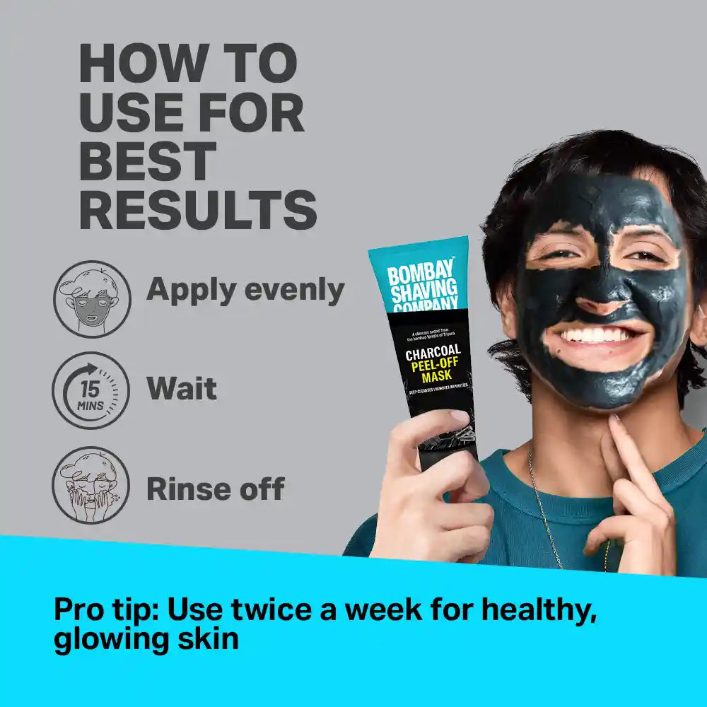 Charcoal Peel Off Mask, 100g (Pack of 2)