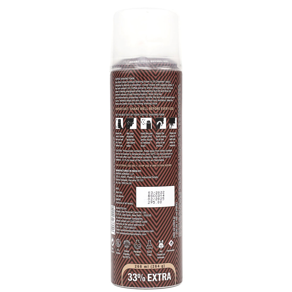 coffee shaving foam instructions
