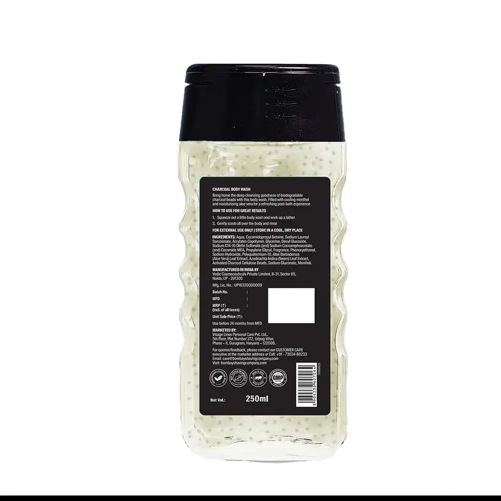 Charcoal Body Wash, 250ml (Pack of 2)